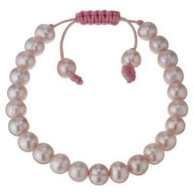 Cultured Freshwater Pink Pearl Drawstring Bracelet - Product number 8645205