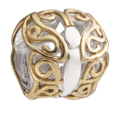 Chamilia silver and 14ct yellow gold butterfly bead - Product number 8647712