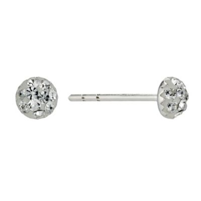 Silver & Crystal Stud Earrings - Product number 8648336