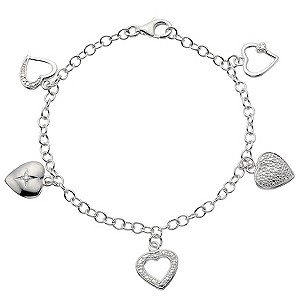 Silver Heart Charm BraceletSilver Heart Charm Bracelet