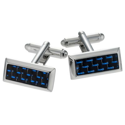 H Samuel Carbon Fibre Cufflinks