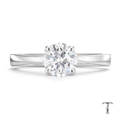 Tolkowsky 18ct white gold HI VS2 1 carat diamond ring