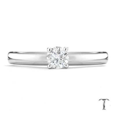 Tolkowsky platinum HI VS2 1/4 carat diamond ring - Product number 8659214