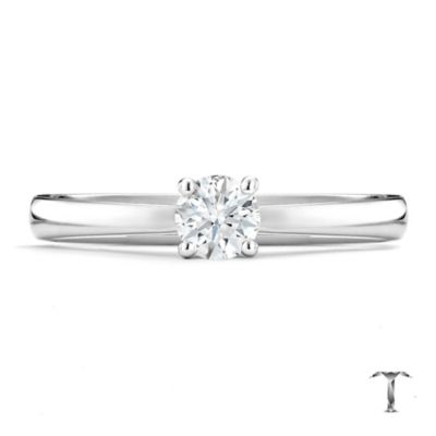 Tolkowsky platinum HI VS2 1/3 carat diamond ring - Product number 8659389