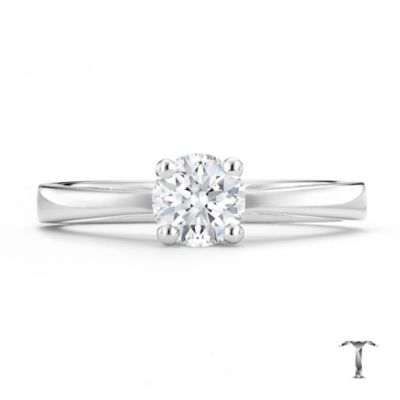 Tolkowsky platinum HI VS2 1/2 carat diamond ring - Product number 8659516