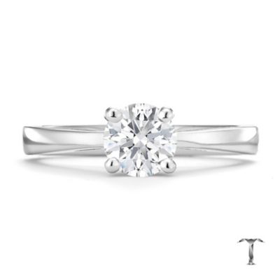 Tolkowsky platinum HI VS2 3/4 carat diamond ring - Product number 8659761