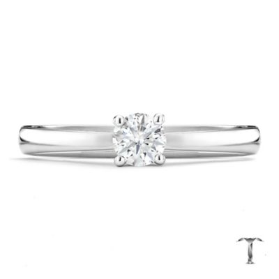 Tolkowsky platinum I I1 1/4 carat diamond ring