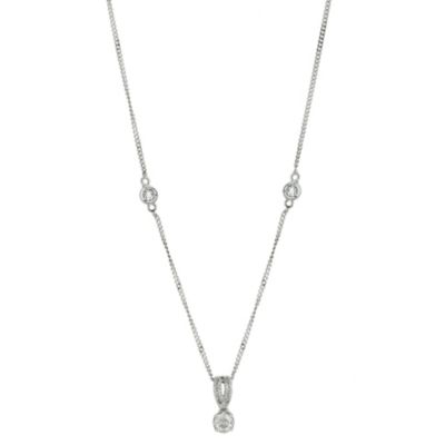 Sterling Silver 1/5 Carat Diamond Pendant