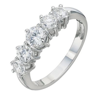 18ct White Gold 1 Carat Diamond Eternity Ring