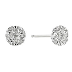 9ct White Gold Diamond Stud Earrings9ct White Gold Diamond Stud Earrings