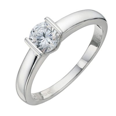 18ct White Gold 2/3 Carat Diamond Solitaire Ring