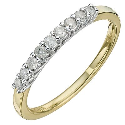 18ct Yellow Gold 1/4 Carat Diamond Eternity Ring - Product number 8666865