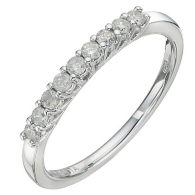 18ct White Gold 1/4 Carat Diamond Eternity Ring - Product number 8667004