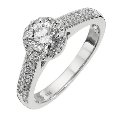18ct White Gold 0.85 Carat Diamond Ring - Product number 8672334