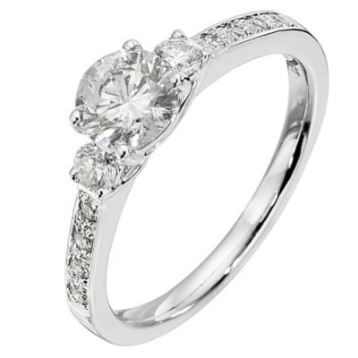 18ct White Gold 1 Carat Diamond Ring
