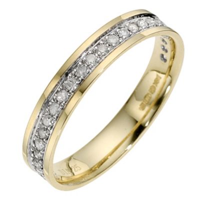 9ct Yellow Gold Quarter Carat Eternity Ring