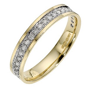 9ct Yellow Gold Quarter Carat Eternity Ring9ct Yellow Gold Quarter Carat Eternity Ring
