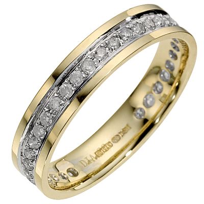 9ct Yellow Gold Third Carat Eternity Ring