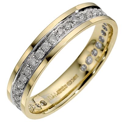 9ct Yellow Gold Third Carat Eternity Ring