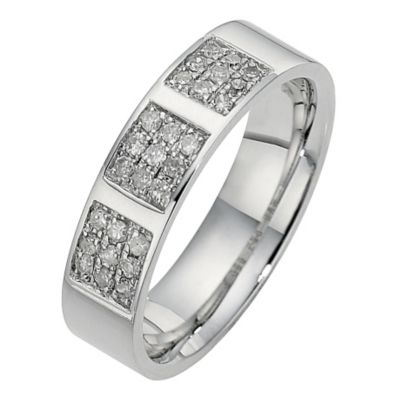 9ct White Gold 1/4 Carat Diamond Ring