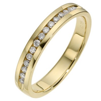 18ct Yellow Gold 15pt Diamond Eternity Ring