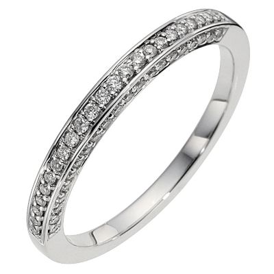 18ct White Gold Quarter Carat Pave Diamond Ring