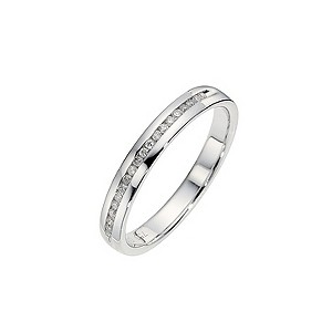 18ct White Gold 1/10 Carat Channel Set Diamond Ring18ct White Gold 1/10 Carat Channel Set Diamond Ri