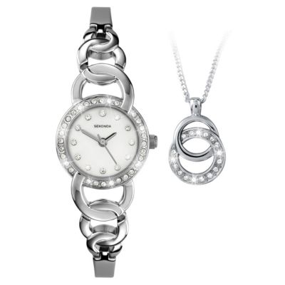 Ladies' Sekonda Watch And Necklace Gift Set - Product number 8692831