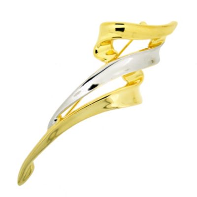 Two Tone Abstract Brooch - Product number 8694265