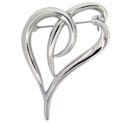 Double Heart Brooch - Product number 8694311