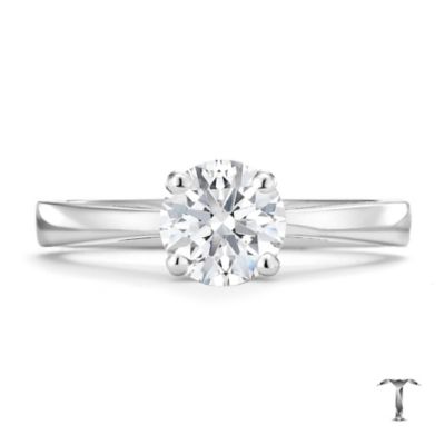 Tolkowsky 18ct white gold HI SI2 1 carat diamond ring - Product number 8698287