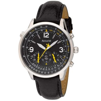 Accurist Men's Black Strap Chronograph - Product number 8704945