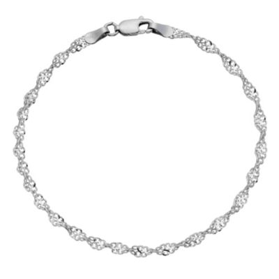 9ct white gold sparkle twist bracelet - Product number 8707987