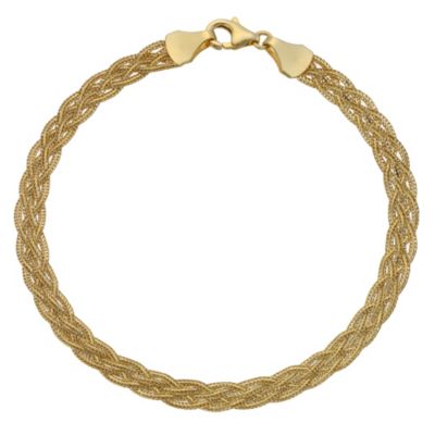 9ct yellow gold herringbone bracelet - Product number 8708010