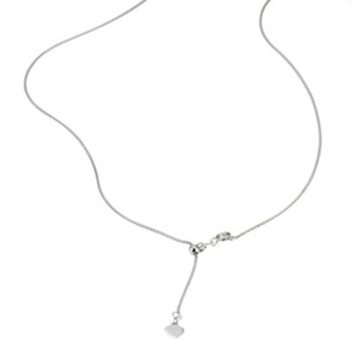 18ct white gold Spiga necklace