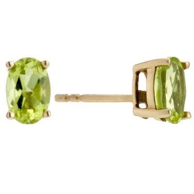 August Peridot Birthstone Stud Earrings - Product number 8714495