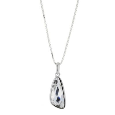 Silver Swarosvki zirconia teardrop pendant - Product number 8717435
