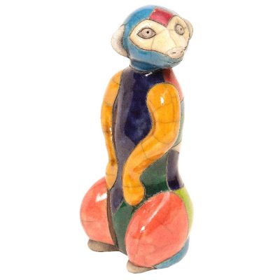 Raku Pottery Large Meerkat - Product number 8718164