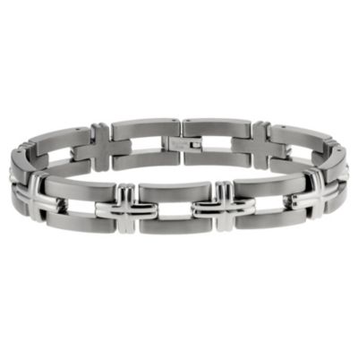 Men's Titanium Matt & Polished Bracelet - Product number 8718377