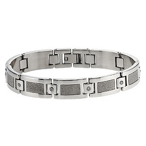 Stainless steel & cubic zirconia braceletStainless steel & cubic zirconia bracelet