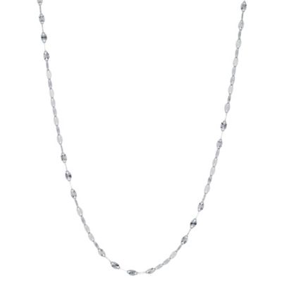 9ct White Gold Disc Chain