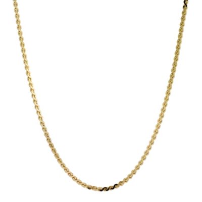 Unbranded 9ct Yellow Gold 18` Snail Chain Necklace