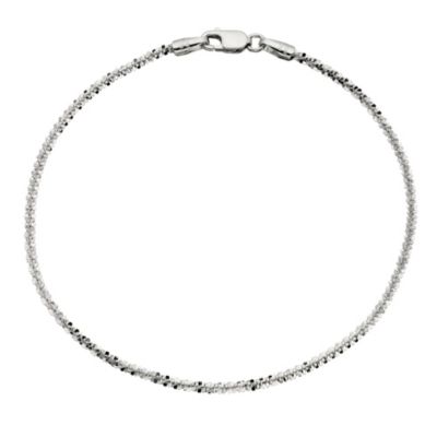 9ct White Gold 7.25" Bracelet - Product number 8720541