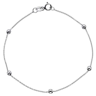 9ct White Gold Ball Bracelet - Product number 8720584