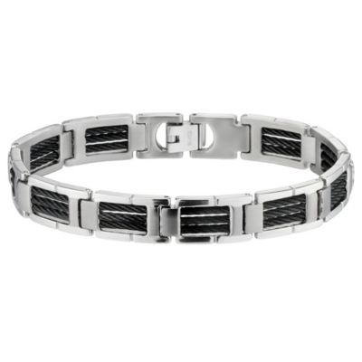 Titanium black multi strand cable bracelet - Product number 8720827