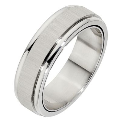 Unique stainless steel spinner ring