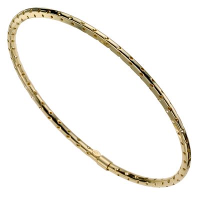 9ct Yellow Gold Cut Out Bangle