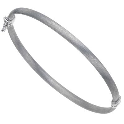 9ct White Gold Matt Bangle - Product number 8724741