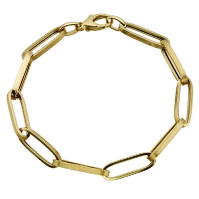 9ct Yellow Gold Paper Chain Link Bracelet