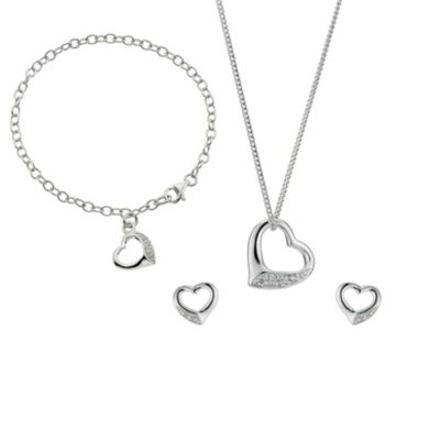 Silver Cubic Zirconia Gift Set - Product number 8726469